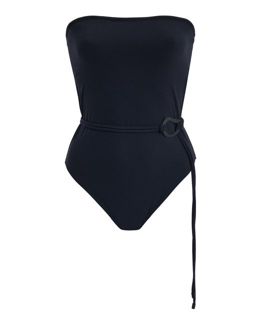 Tropic of C Blue Orb Strapless One-Piece Swimsuit