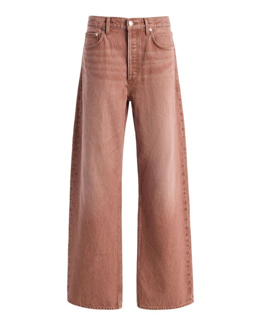 Agolde Red Arc Rigid Mid-rise Bow-leg Jeans