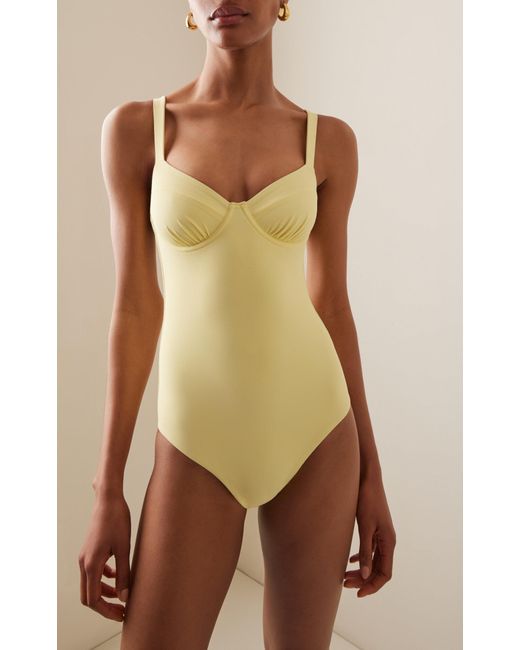 Bondi Born Yellow Loures Cupped One-piece Swimsuit