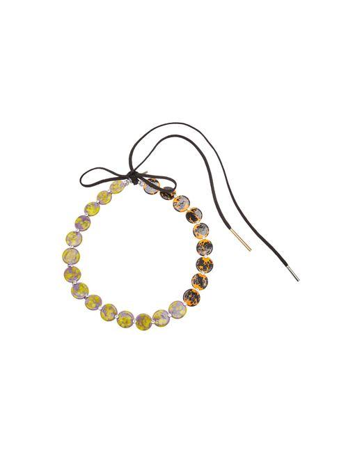 Dries Van Noten Multicolor Patterned Glass Necklace
