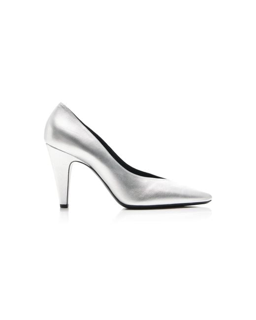 Alaïa Black Cone Laminated Leather Pumps