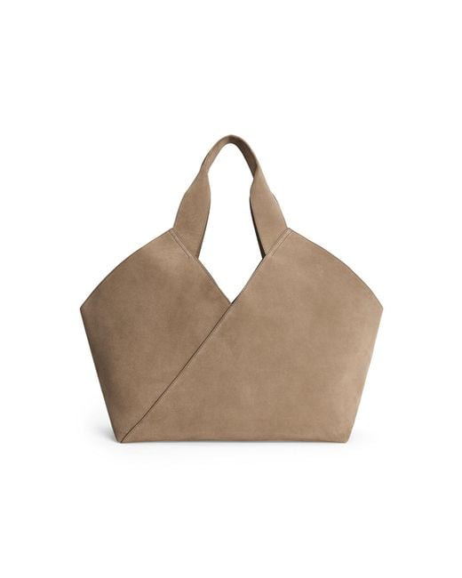 By Malene Birger Natural Lucile Suede Tote