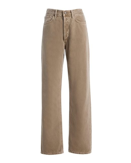 Agolde Natural Lana Rigid Mid-rise Straight-leg Jeans