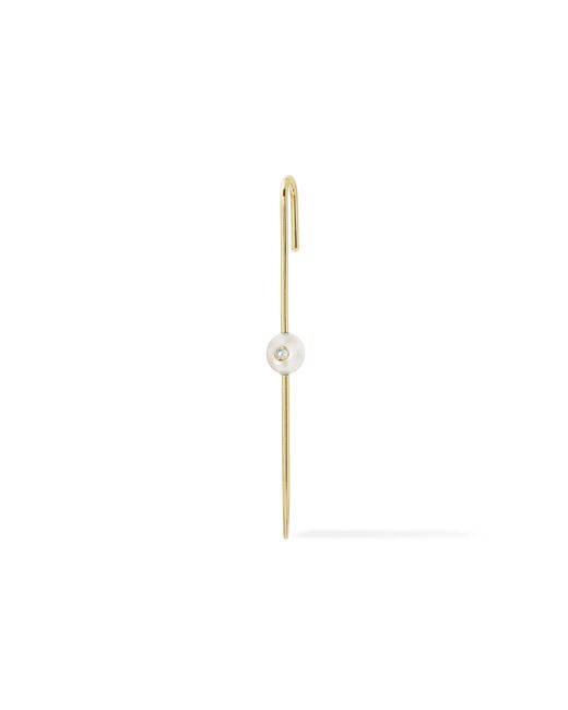 KATKIM Metallic Floating Pearl Single Ear Pin