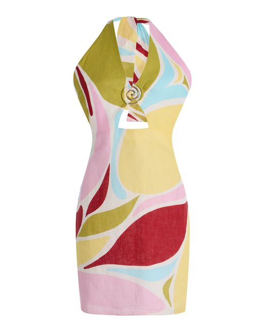 Cala De La Cruz Exclusive Riviera Dalia Linen Dress | Lyst
