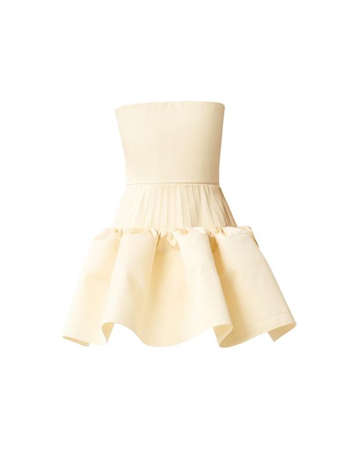 Juozas Statkevicius White Satin Corset Mini Dress