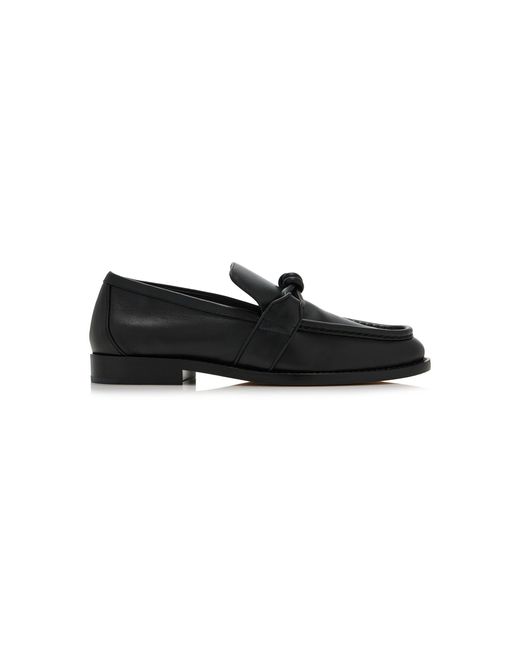 Bottega Veneta Black Astaire Leather Loafers