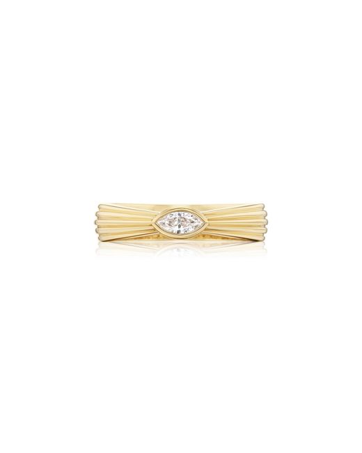 Sorellina Metallic Petal 18K Diamond Ring