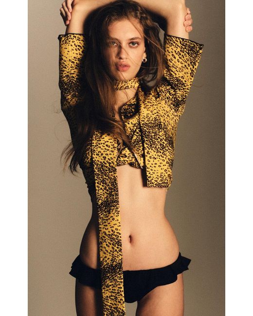Dar Zéro Studio Black Exclusive Ruffled Bikini Bottom