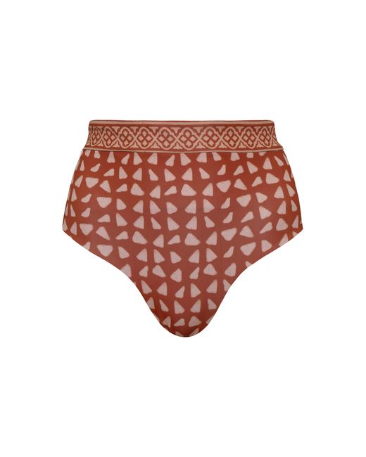 ANDRES OTALORA White Pura Calma High-Waisted Bikini Bottom