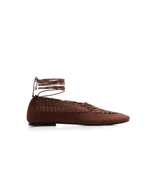 Hvoya Brown Exclusive Riviera Merezhyvni Cotton Flats