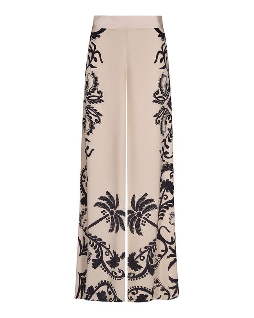 Johanna Ortiz Multicolor Musical Silk Wide-Leg Pants