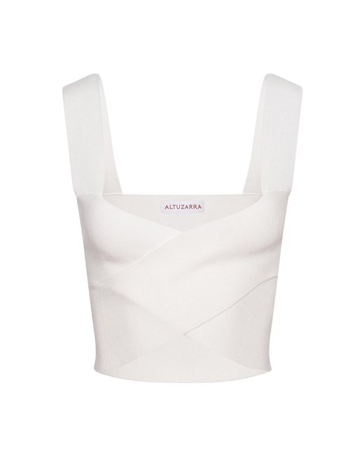 Altuzarra White Mylas Knit Top