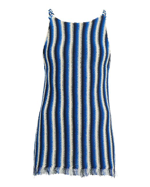 Proenza Schouler Blue Carol Striped Knit Top