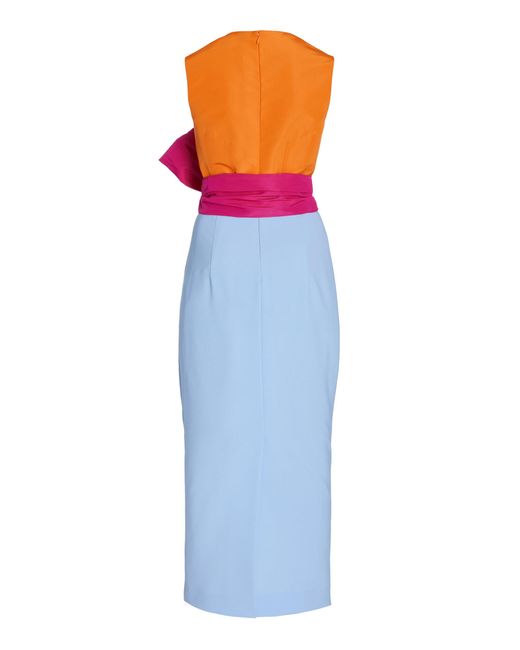 Carolina Herrera White Sash-detailed Midi Dress