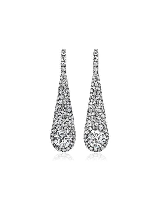 Gemella Jewels White Pindrop 18K Diamond Earrings