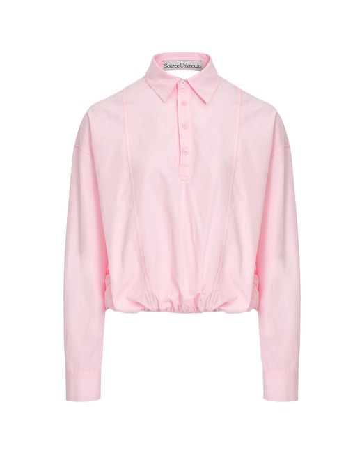 Source Unknown Pink Marlo Button-Back Top