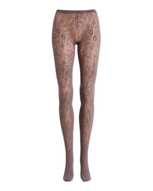 Swedish Stockings Gray Rosa Lace Tights