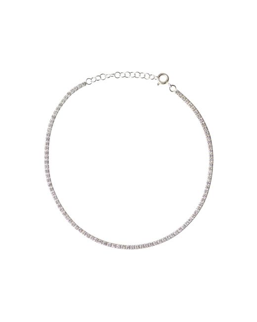 Shannon Bond White Cristallo Anklet