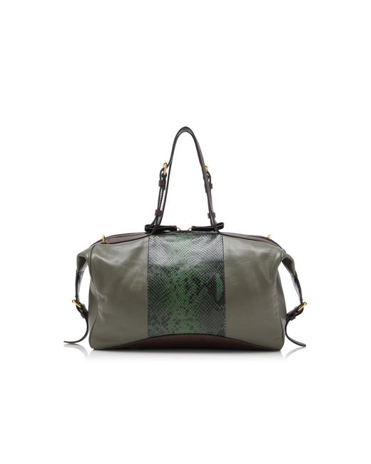 Dries Van Noten Gray Medium East West Tote