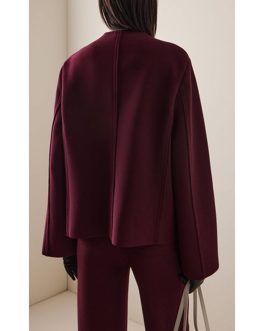 Birrot Purple Exclusive Lay4 Crepe Jacket