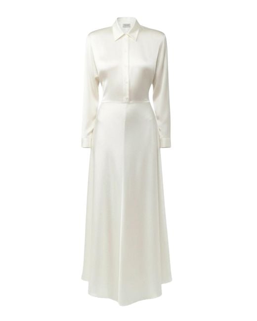 Salon 1884 White Garland Shirt Dress