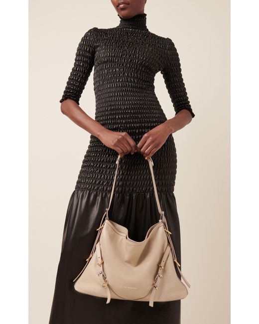 Givenchy Natural Medium Voyou Leather Hobo Bag