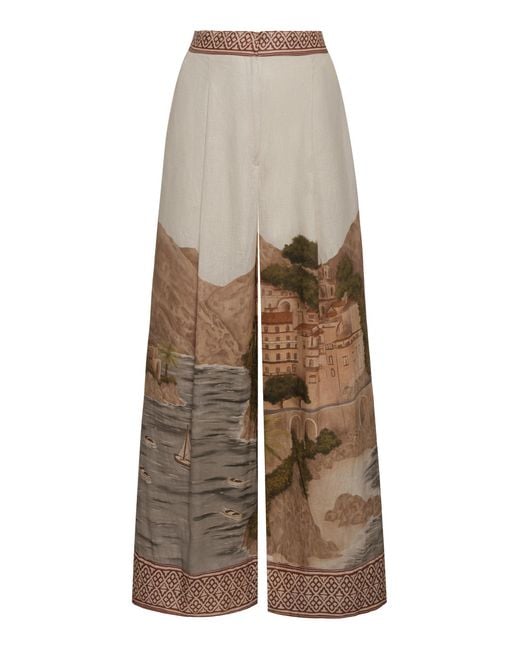 ANDRES OTALORA Natural Refugio Sentido Linen Pants