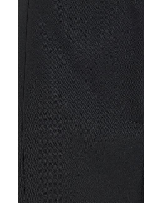 The Row Black Roysin Oversized Wool Wide-leg Pants