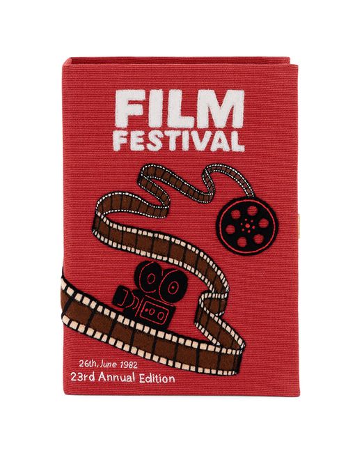 Olympia Le-Tan Red Film Festival Clutch