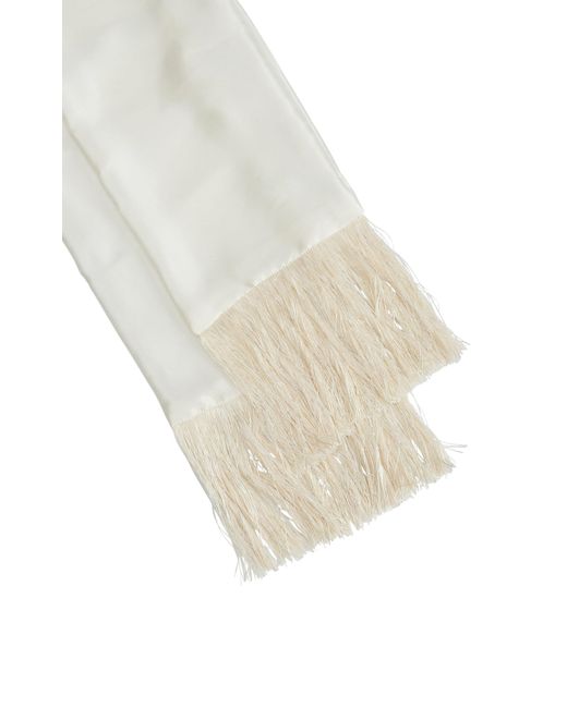 Le Sundial White Opera Scarf