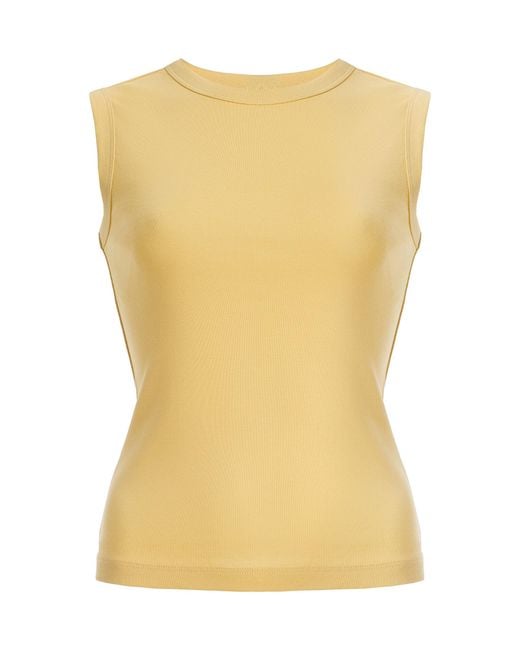 Flore Flore Yellow Esmé Cotton Tank Top