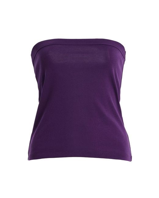 Flore Flore Purple Bes Cotton Bandeau Top