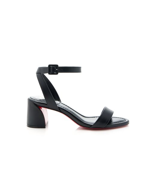 Christian Louboutin Black Miss Sabina 55mm Leather Sandals