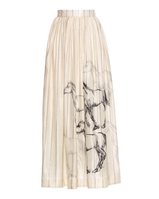Agua Bendita Natural Tangelo Arena Cotton Skirt