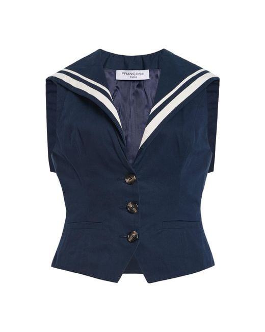 Franchise Blue Claudia Cotton Top