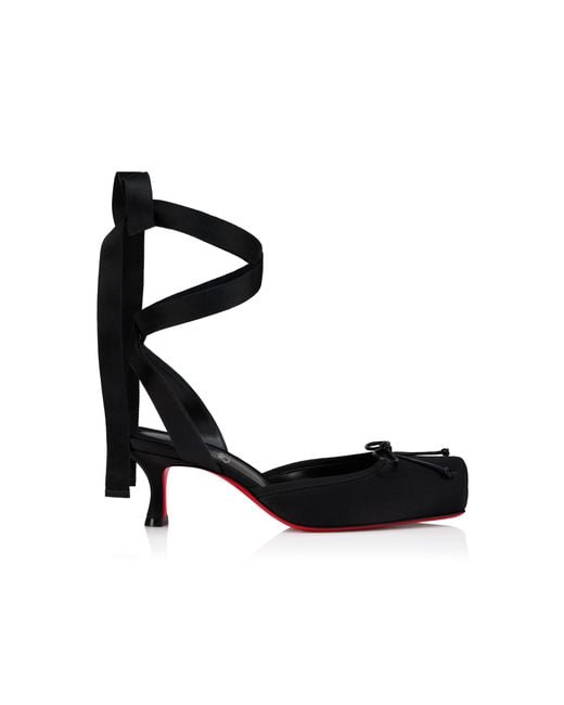 Christian Louboutin White Cassia 55Mm Crepe Satin Pumps