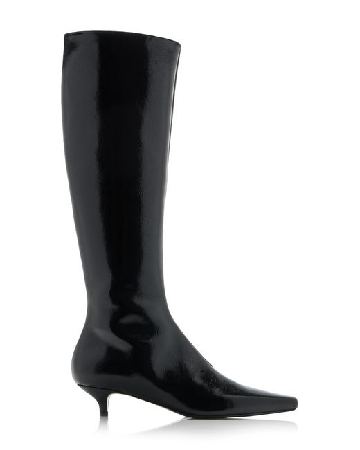 Totême  Black The Slim Leather Knee Boots