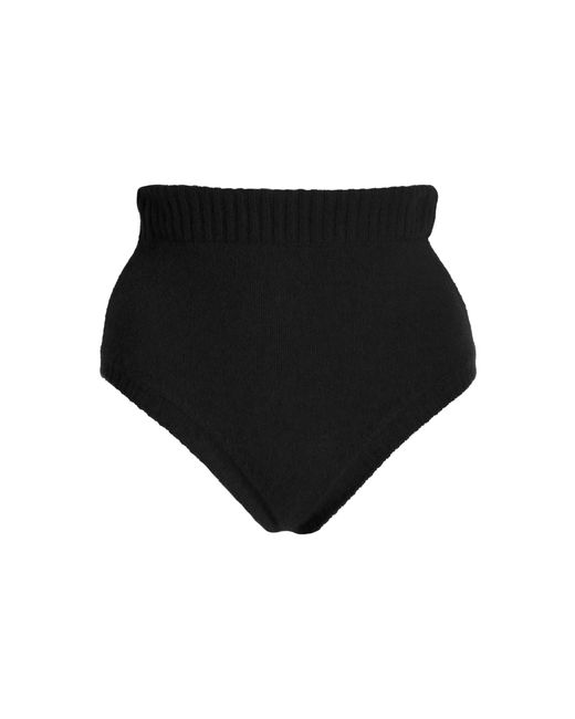 LAQUAN SMITH Black High-rise Knit Wool-fox Briefs
