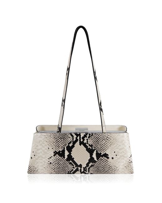 VERAFIED White Python Éclair Bag