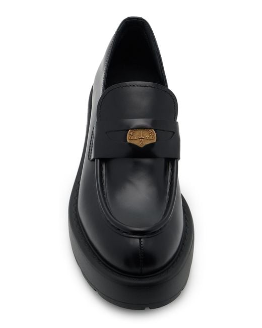 Miu Miu Black Loafers