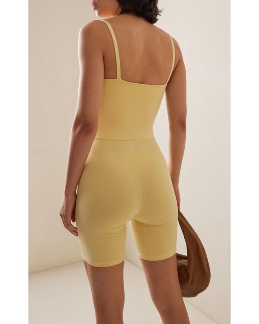 Norba Yellow Curve Jersey Playsuit