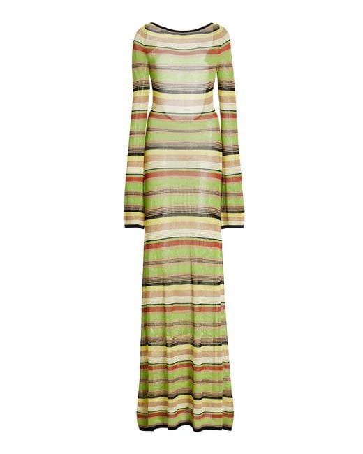 sir green stripe dress SIR. Leilana Slip Dress | Stripe/Green | Size 0P