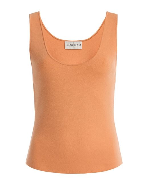 High Sport Orange Exclusive Wool Tank Top
