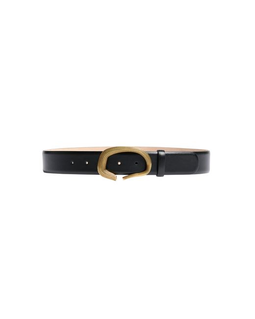 Khaite Black Churro Leather Belt