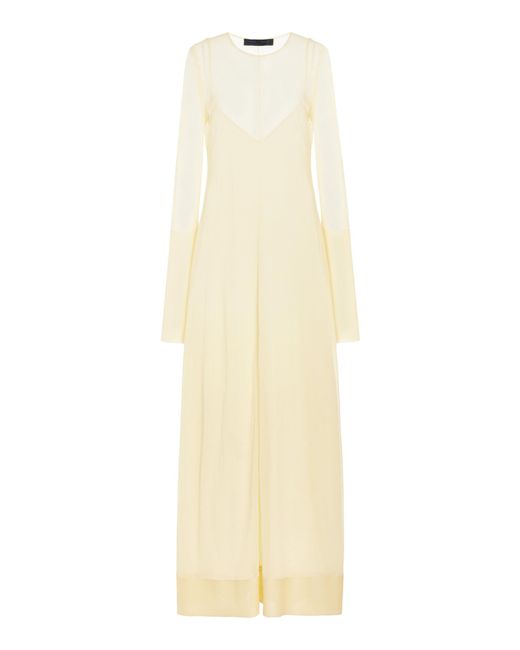 Proenza Schouler White Anneliese Sheer Organza Maxi Dress