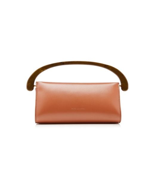 Dries Van Noten Brown Crisp East West Leather Handbag
