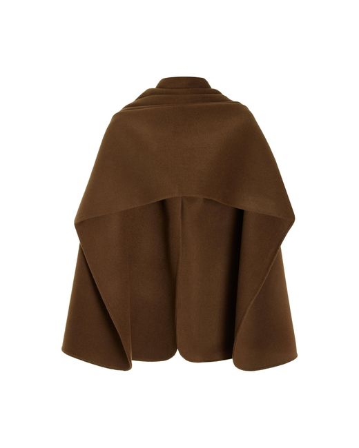 TOVE Brown Suri Wool Scarf