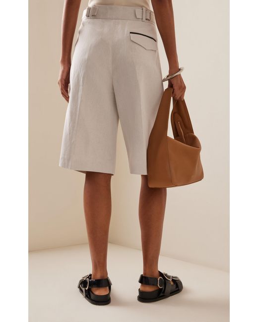 Proenza Schouler White Jenny Cotton-linen Shorts