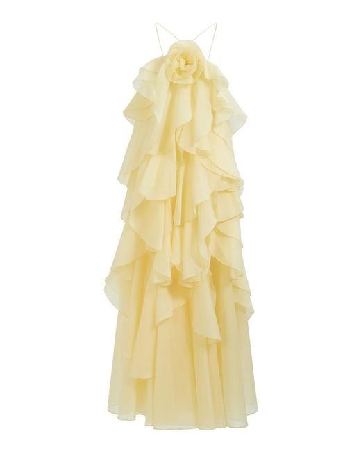 Aje. Pandorea Layered Maxi Dress in Yellow | Lyst Aje. Pandorea Layered Maxi Dress in Yellow | Lyst